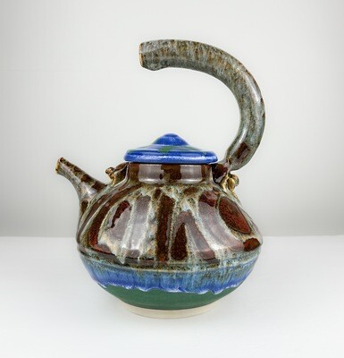 Flo Blue/Partridge Glaze Pottery Tea Pot