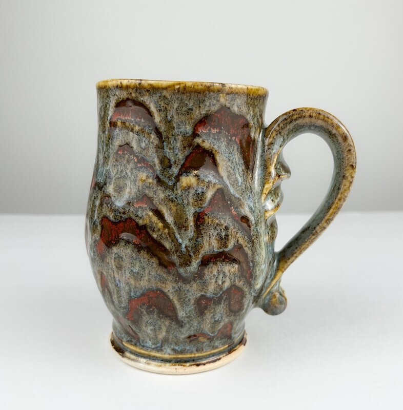 Partridge Glaze Pottery Mugs
