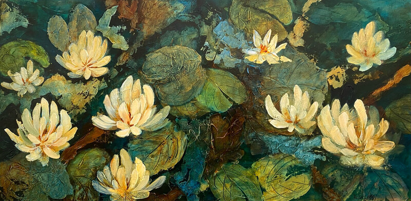 &quot;Still Water II&quot; 24x48&quot; Acrylic on Canvas
