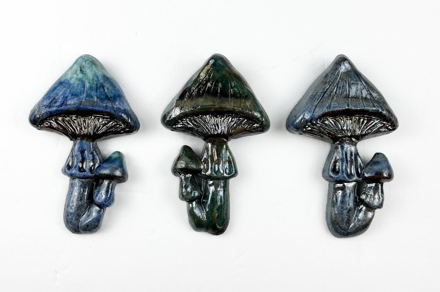 Mushrooms Pottery Wall Hanging 5x3
