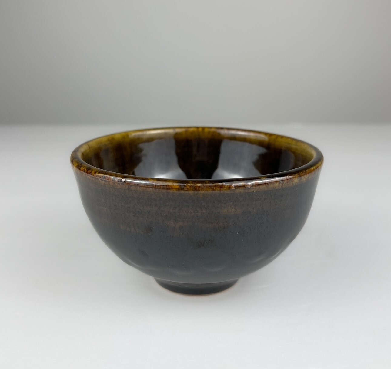 Black Tenmoku Pottery Bowl
