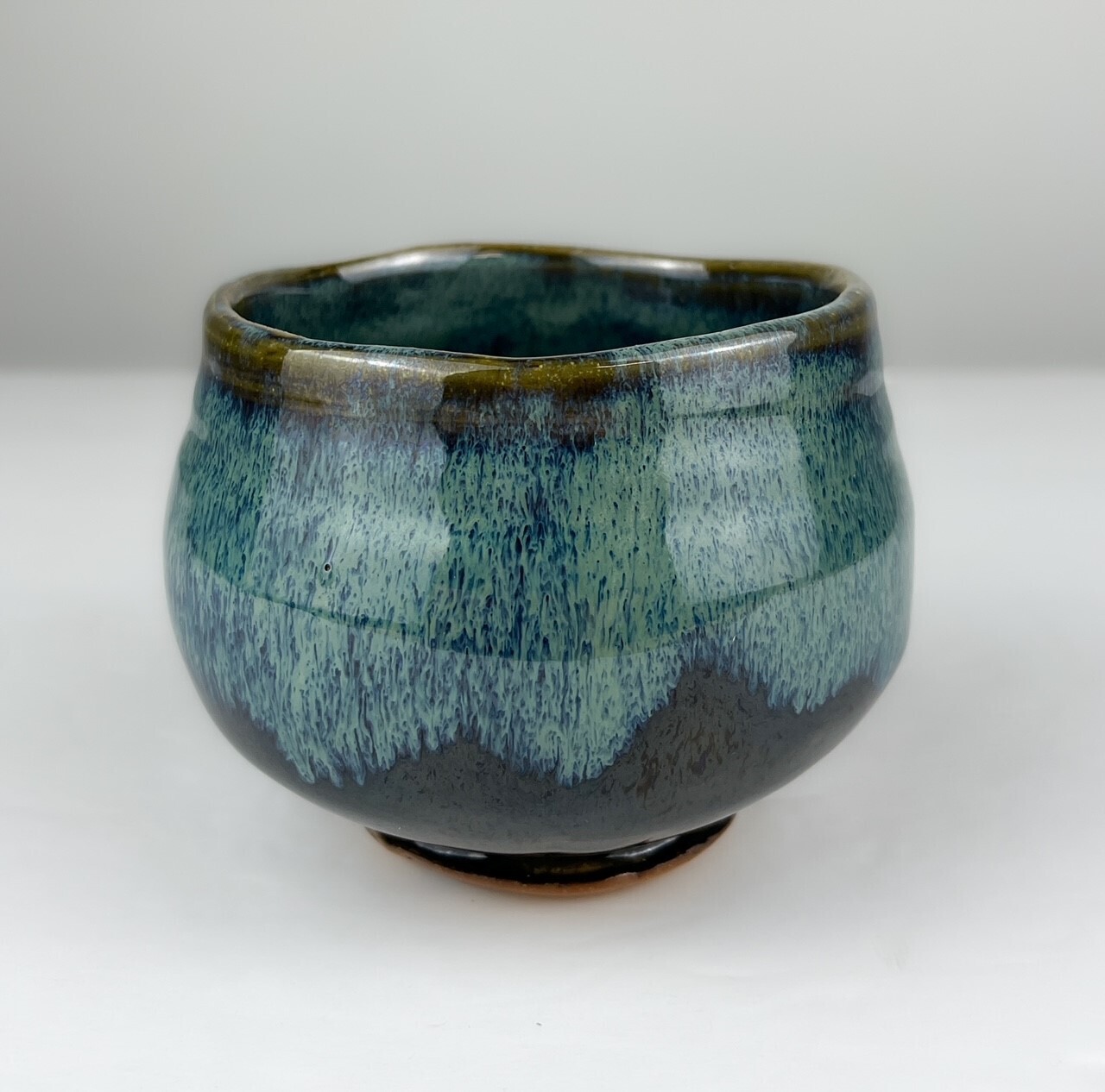 Green & Blue Pottery Tea Bowl