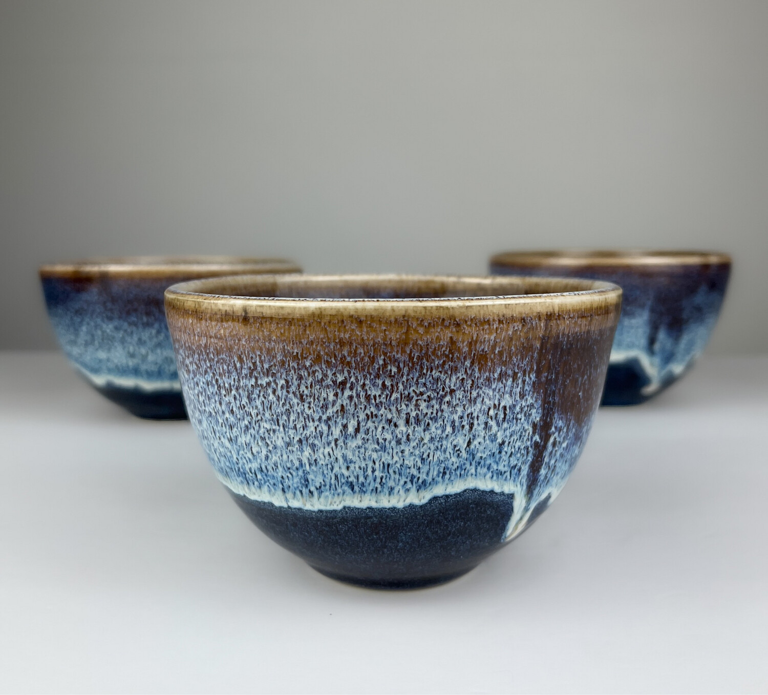 Rice Pottery Bowl Blue & White