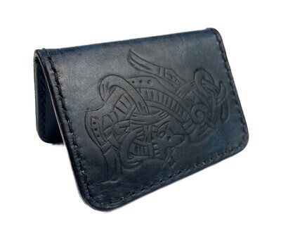 Celtic Beast Leather Carved Wallet