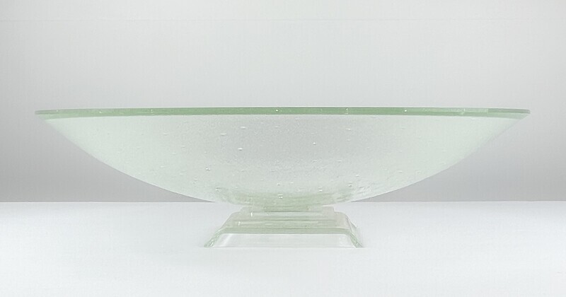 15.5" Thick Clear Glass Bowl