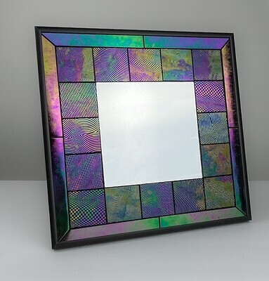 Mirror with Glass Border