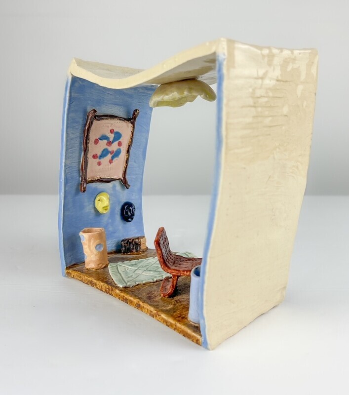 &quot;Tiny Office&quot; 3D Pottery Sculpture