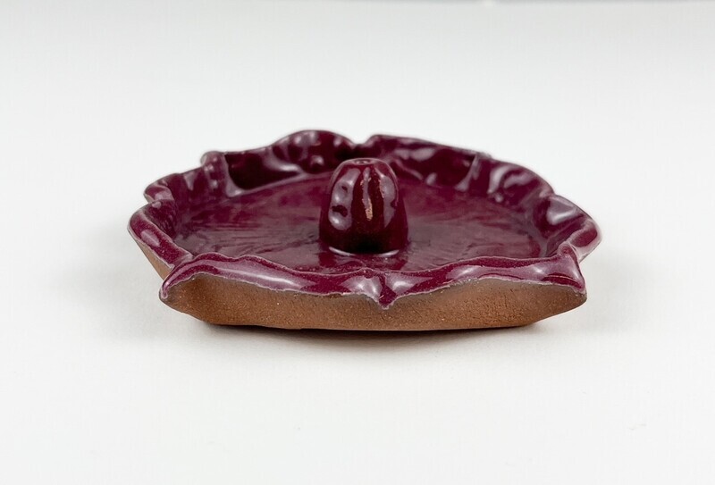 Pottery Incense Holder 3.5" by Elsa Valinas Available at Handworks Gallery, Saint John New Brunswick