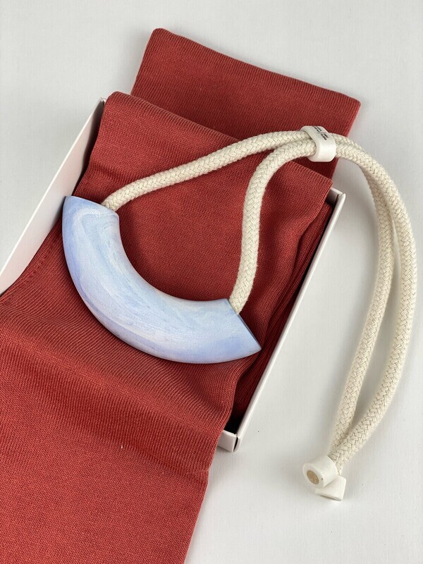 OEU Explorations: "Wave" Porcelain Pendant