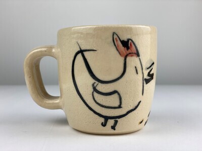 Small Whimsical Pottery Mug