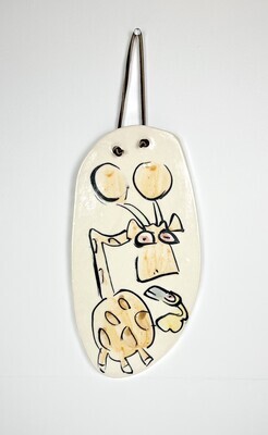 Whimsical Pottery Wall Hanging