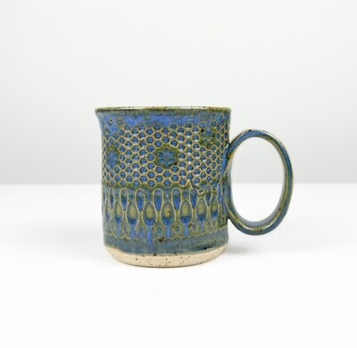 Blue Textured Espresso Cup