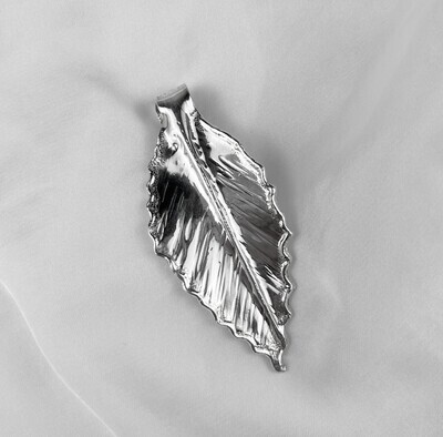 Sterling Silver Leaf Pendant (Chain not Included)
