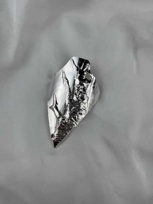 Fine Sterling Silver Textured Pendant (Chain not included)