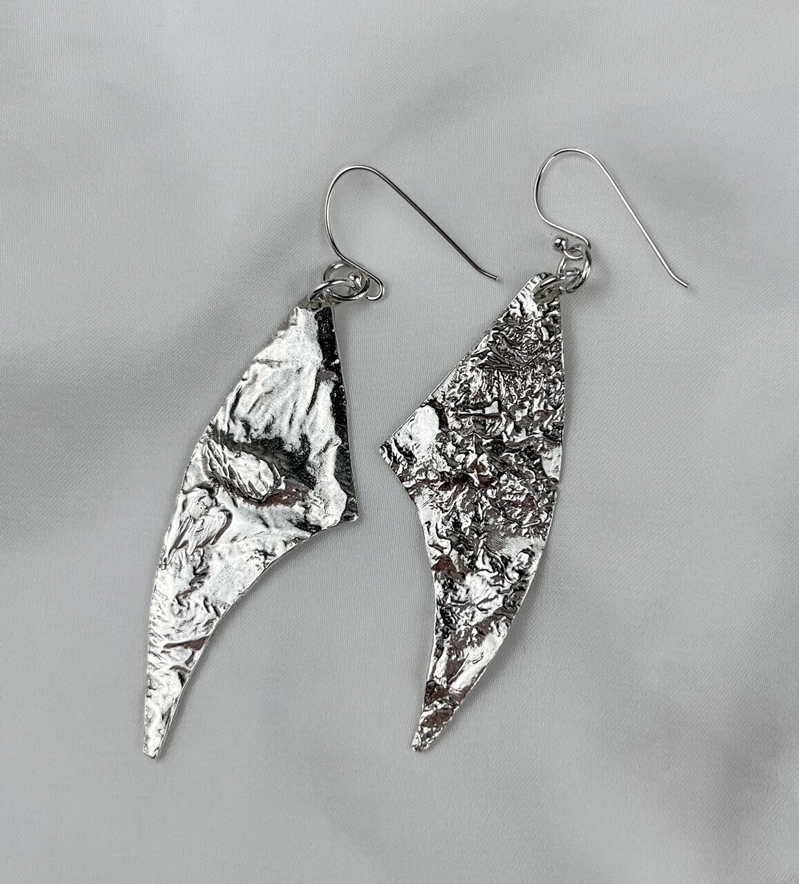 Sterling Silver Textured Dangles