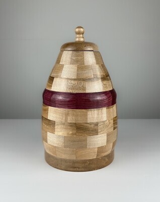 Maple & Purple Heart Wooden Urn 10