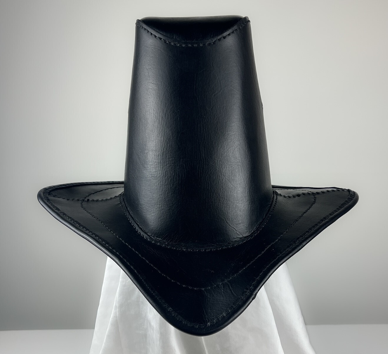 Witch Hunter Hat Hand Stitched Vegan Leather