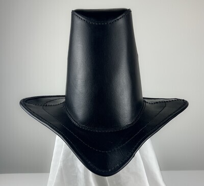 Witch Hunter Hat Hand Stitched Vegan Leather