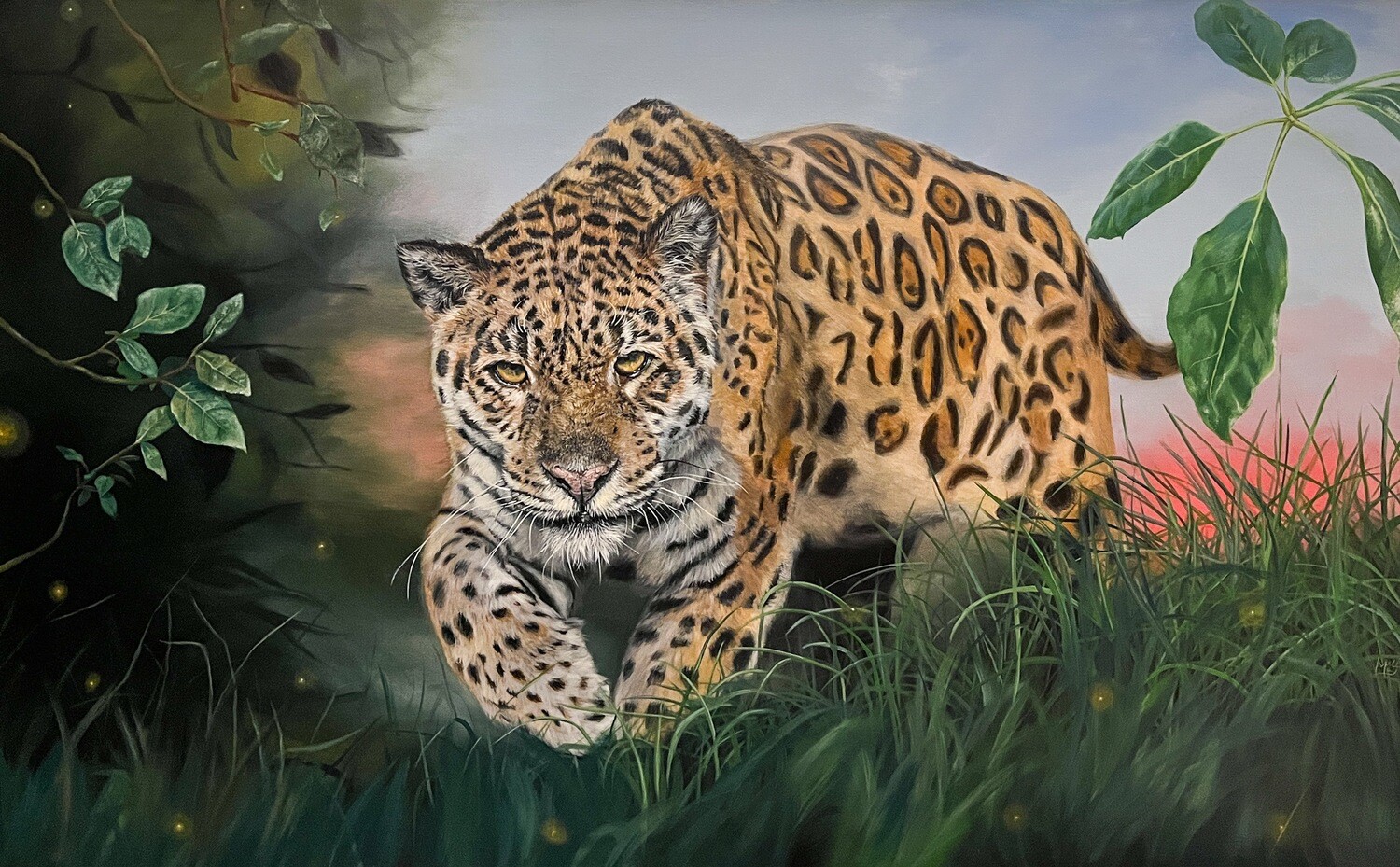 Melissa May Saint John New Brunswick Canada Handworks Canadian Acrylic Painter Realism Cheetah Leopard Cat Shadow Dweller