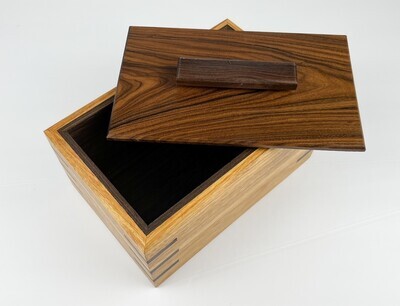 Lined Wooden Boxes/ Various Woods