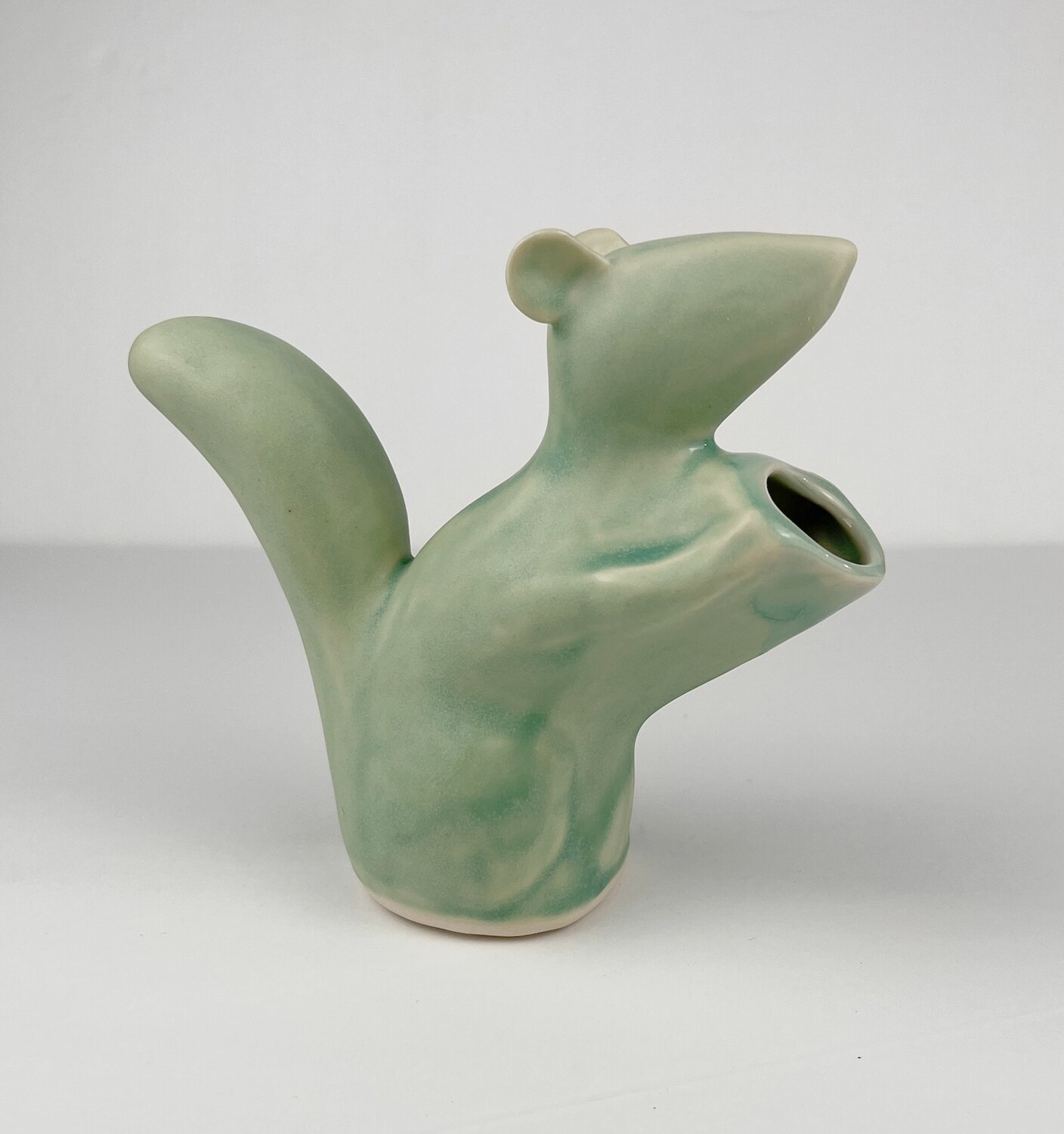 Squirrel Pottery Vase