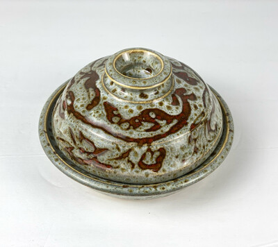 Lidded Pottery Dish (Butter Dish)