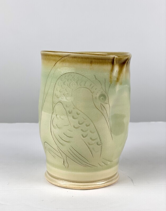 Pottery Tumblers Celedon Glaze
