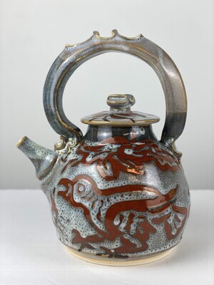 Red Mocha Pottery Tea Pot