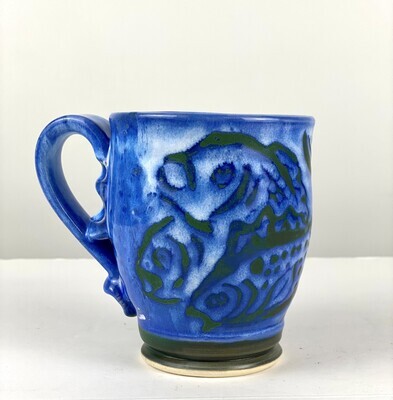 Flo Blue Medium Pottery Mugs