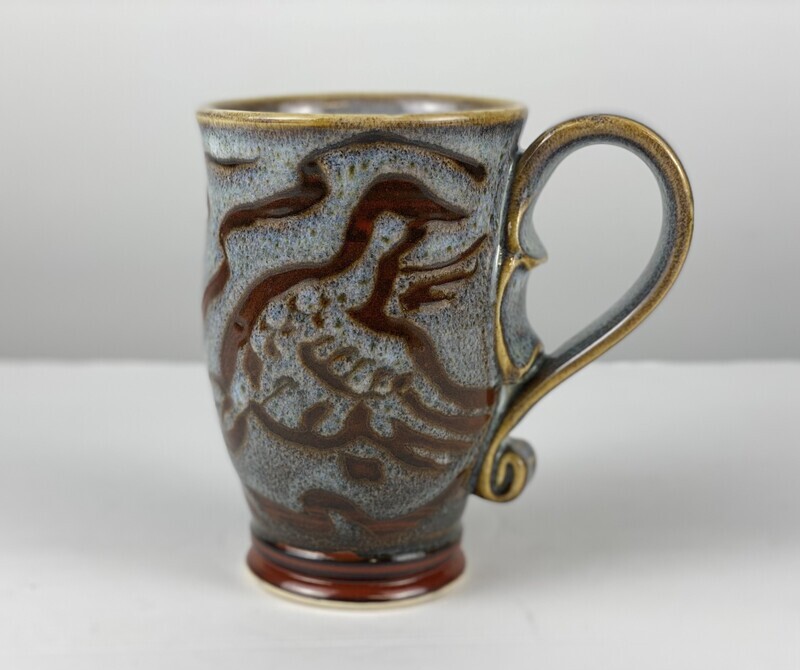 Red Mocha Medium Pottery Mugs