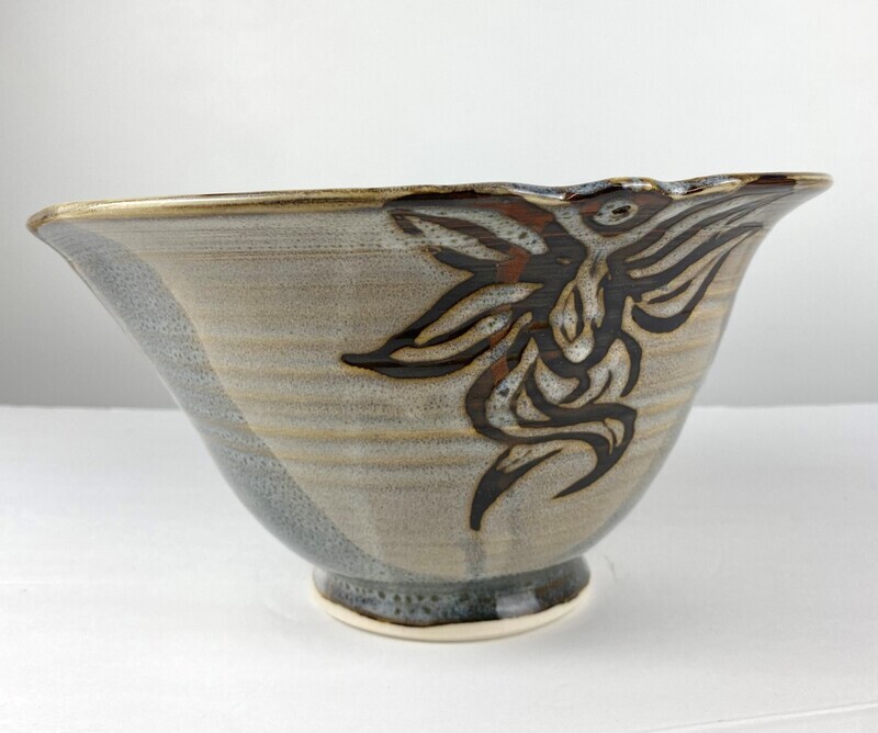 Large Pottery Salad Bowl