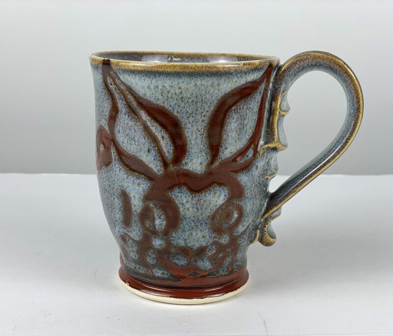 Red Mocha Medium Pottery Mugs