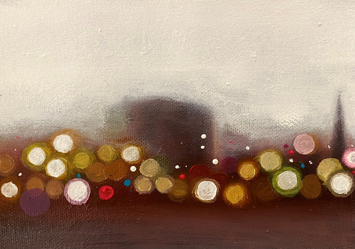 &quot;Sparkles Saint John VI&quot; 5x7 Oil and Cochineal