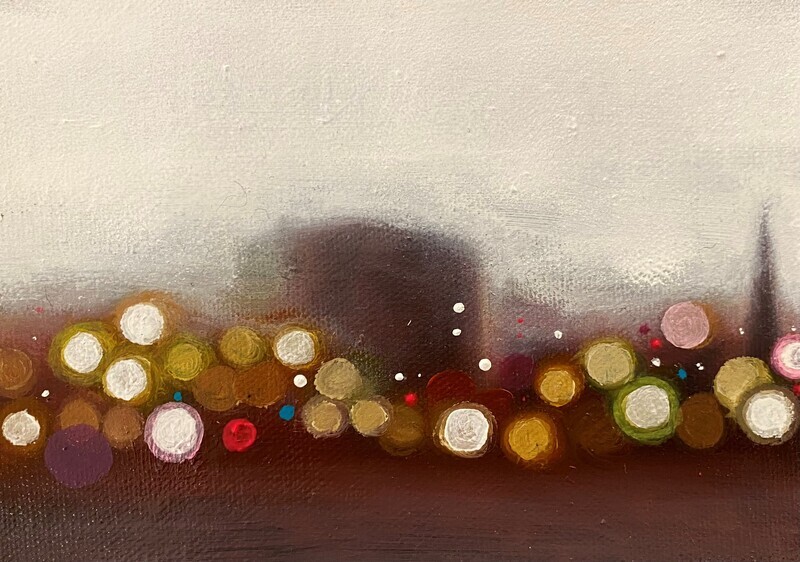 &quot;Sparkles Saint John VI&quot; 5x7 Oil and Cochineal