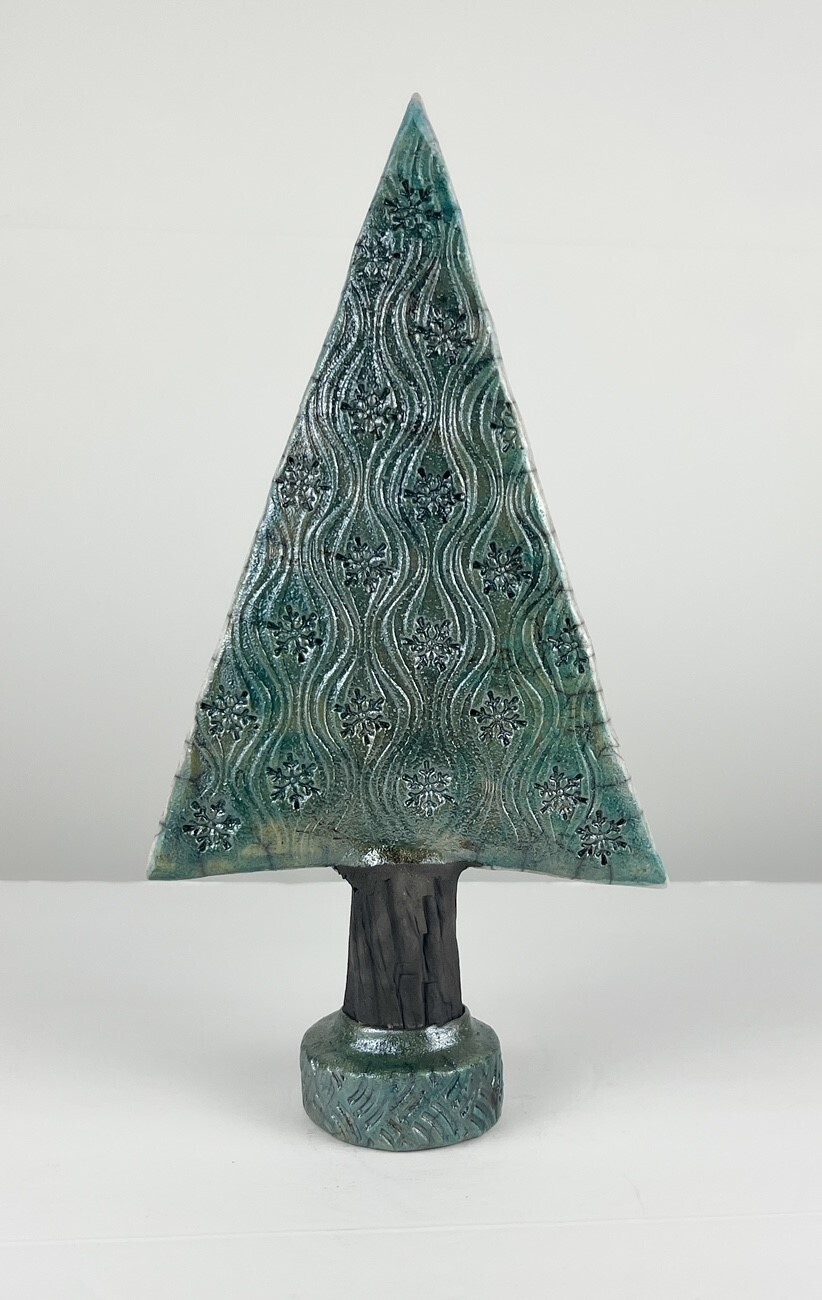 Small Pottery Tree with Cherub-Bell, Shells and Bonds