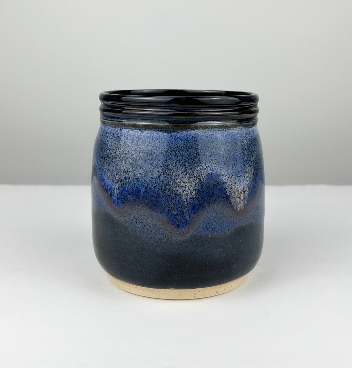 Small Blue Pottery Jar
