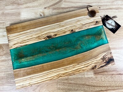 Olive Wood Charcuterie Board with 
