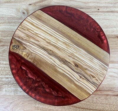Olive Wood Lazy Susan with 