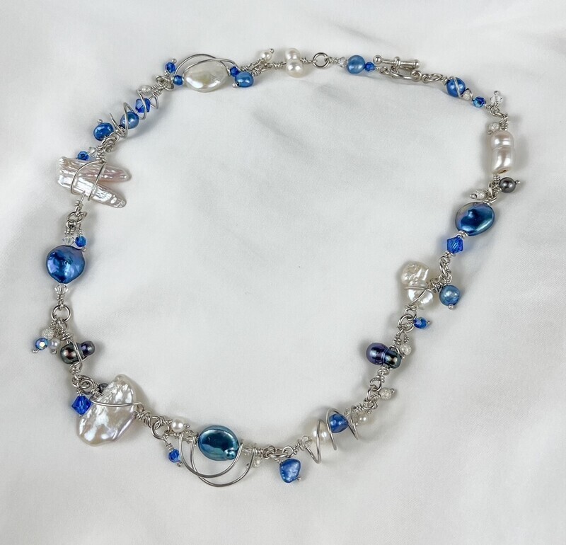 Ocean Garden Collection Freshwater Pearls and Swarovski Crystals