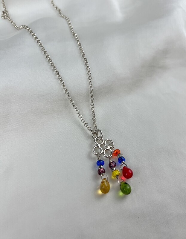 Northern Lights Collection: Sterling Silver & Blown Glass