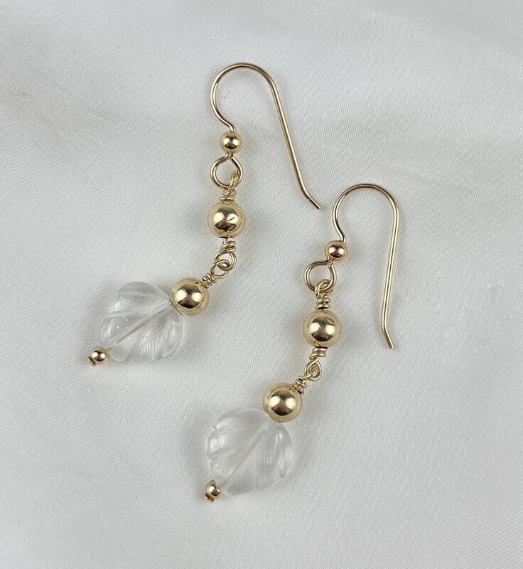 Trudy Gallagher Handworks Gallery Saint John New Brunswick Canada Canadian Jeweler Metalsmith Handmade Gold Topaz Earrings