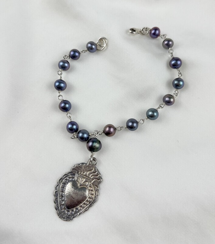Trudy Gallagher Handworks Gallery Saint John New Brunswick Canada Canadian Jeweler Metalsmith Handmade Mexican Charm Bracelet