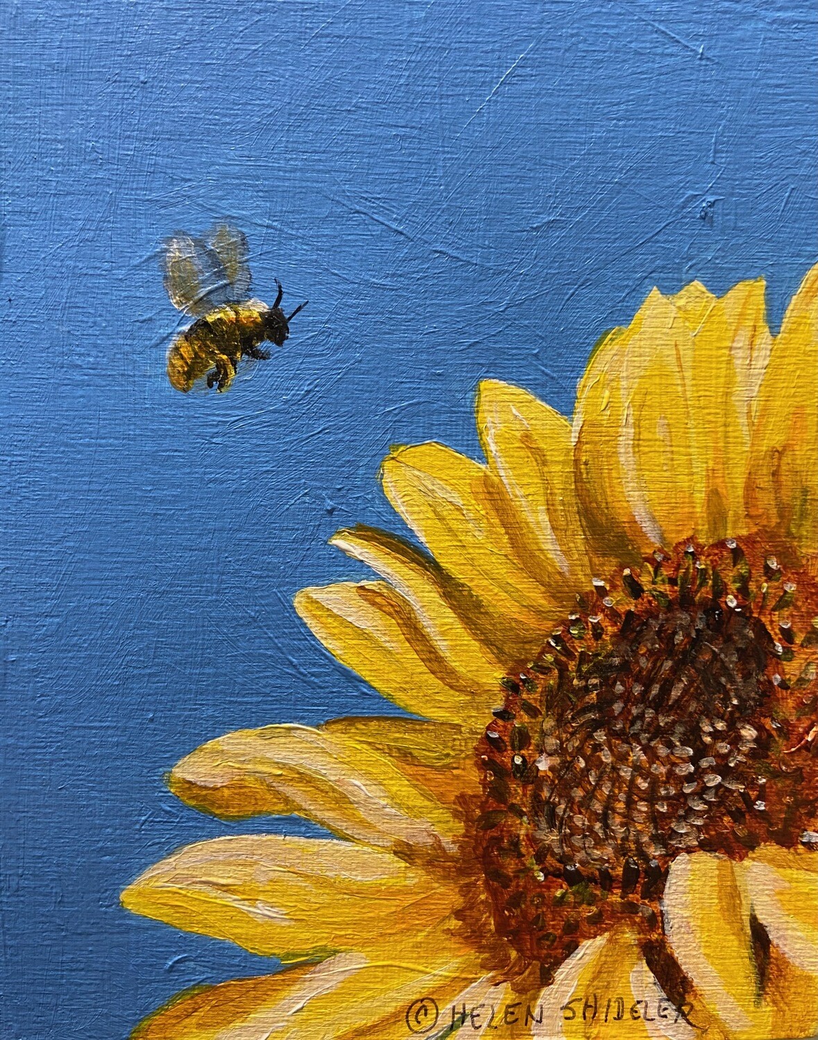 "Bee-Longing" Acrylic on Panel 4x6"