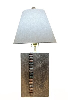 Abacus Driftwood Lamp 25x8.5x5