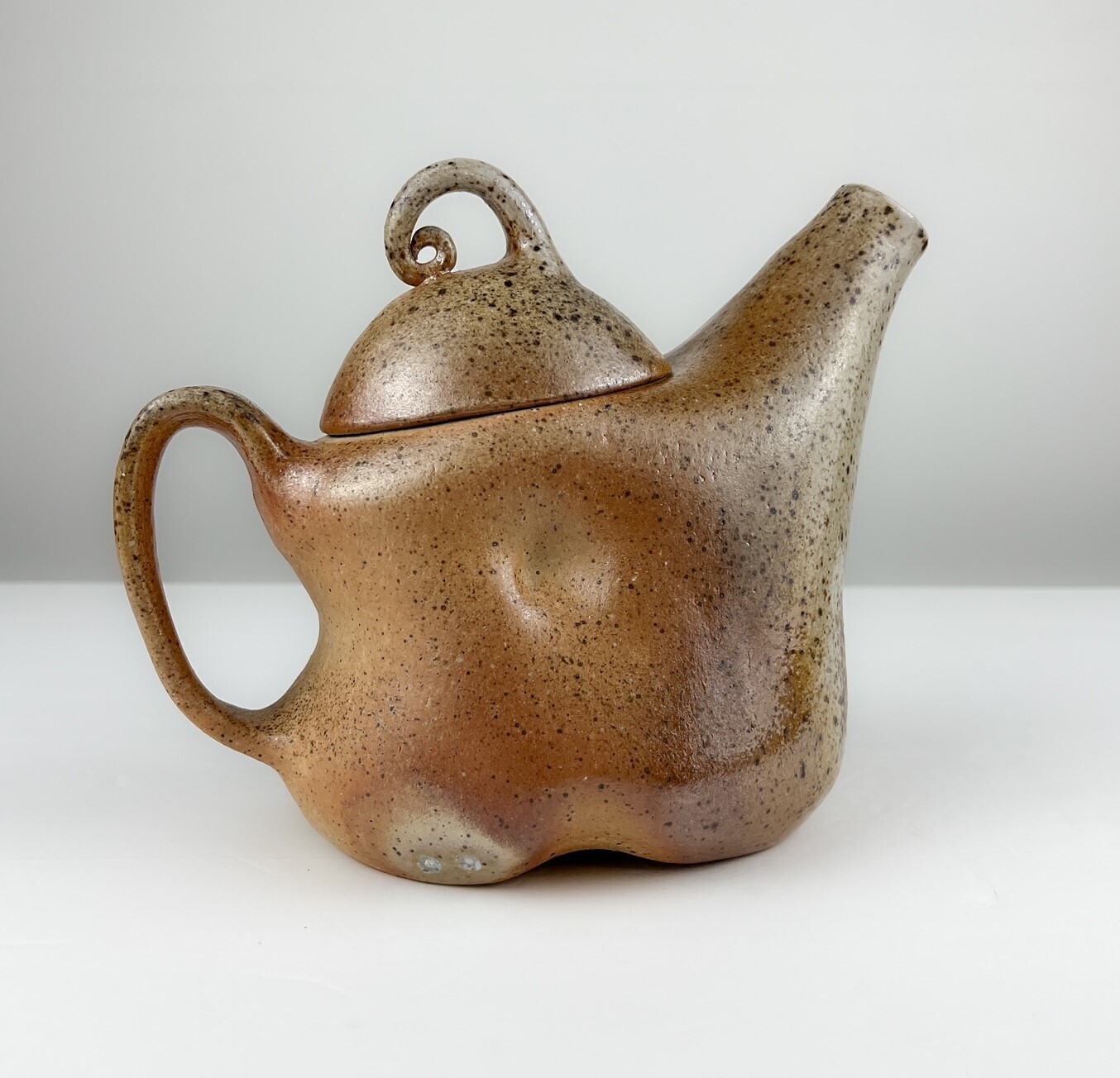 Wood Fired Pottery Tea Pot
