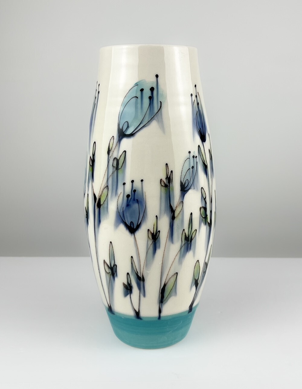 Cocoon Floral Pottery Vase