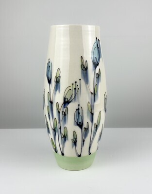 Cocoon Floral Pottery Vase