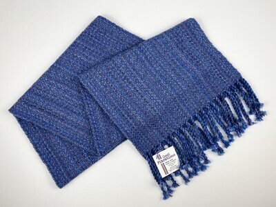Blue Scarf: Wool, Sparkle & Cashmere 69x11