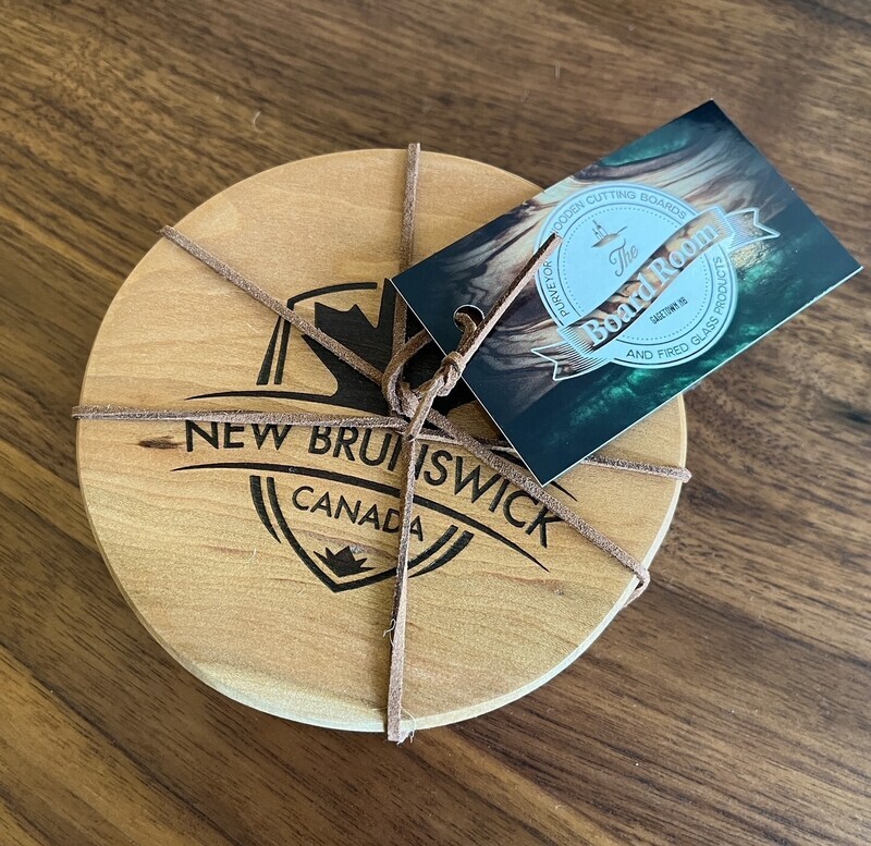 "East Coasters" Cherry Wood Coasters (Set of 2) 4 3/4"