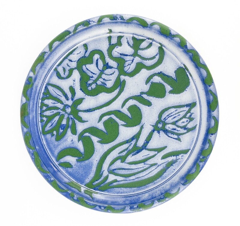 Flo Blue Sushi Plate with Chopsticks 9.25&quot;